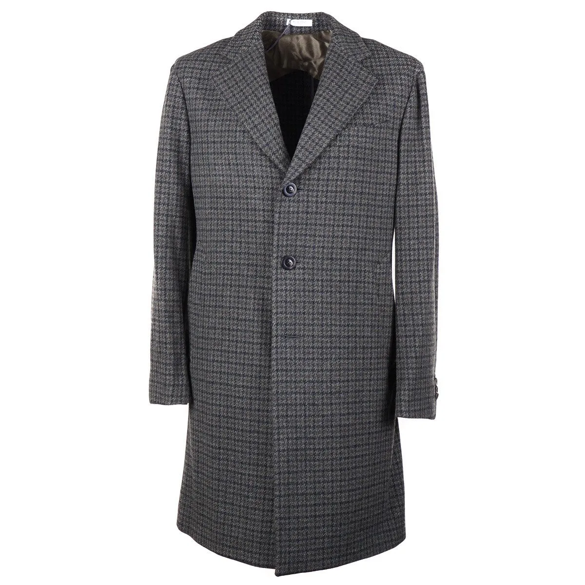 Boglioli Houndstooth Wool-Cashmere Overcoat