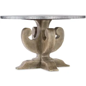 Boheme Ascension Zinc Round Dining Table