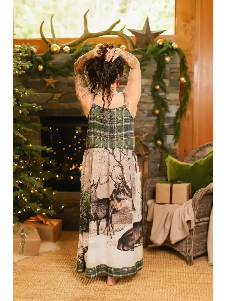 Boheme Bamboo Slip Dress Winter Wish Christmas Plaid LIMITED EDITION - Not included in Black Friday Sale