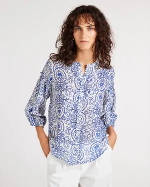 Boheme Shirt in Imperial Print YT25S4208 by Yarra Trail