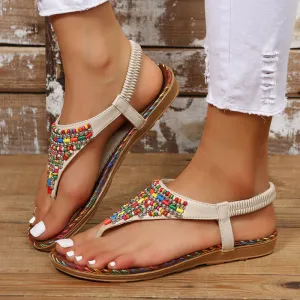 Bohemia Style Clip Toe Sandals Women Beach Shoes