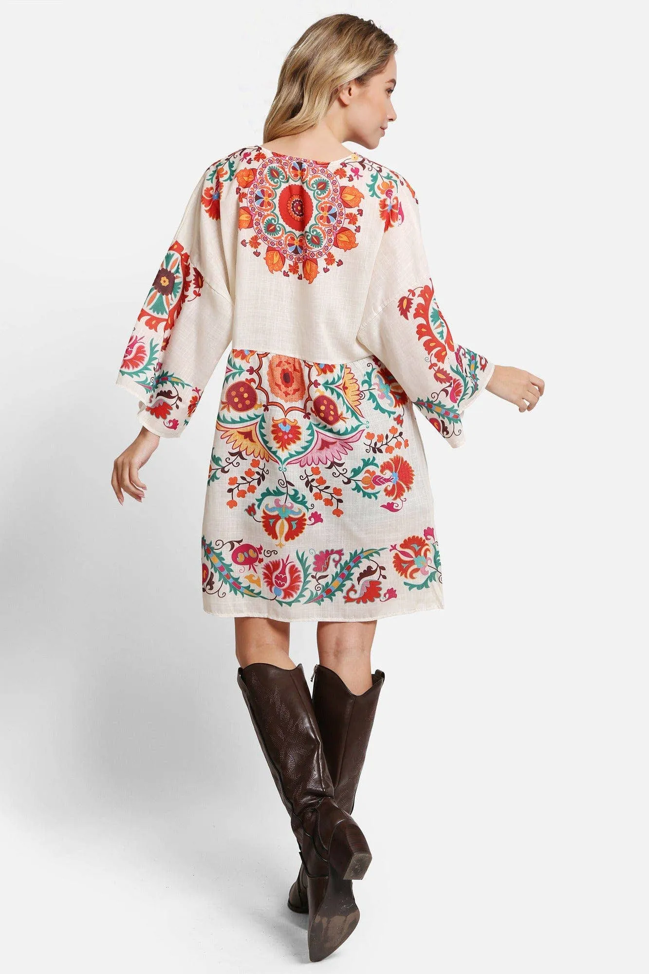 Bohemian Abstract Cover Up Dress