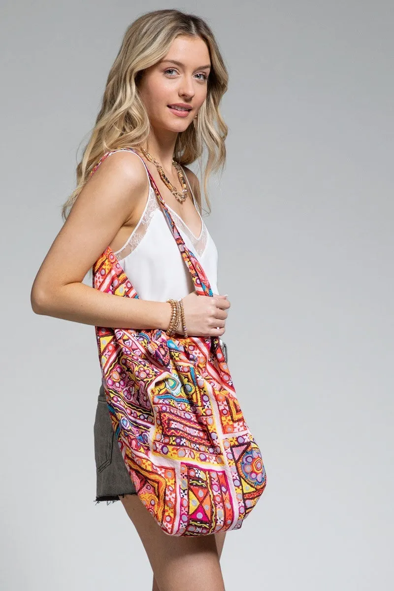 Bohemian Ethnic Print Inspired Shoulder Bag