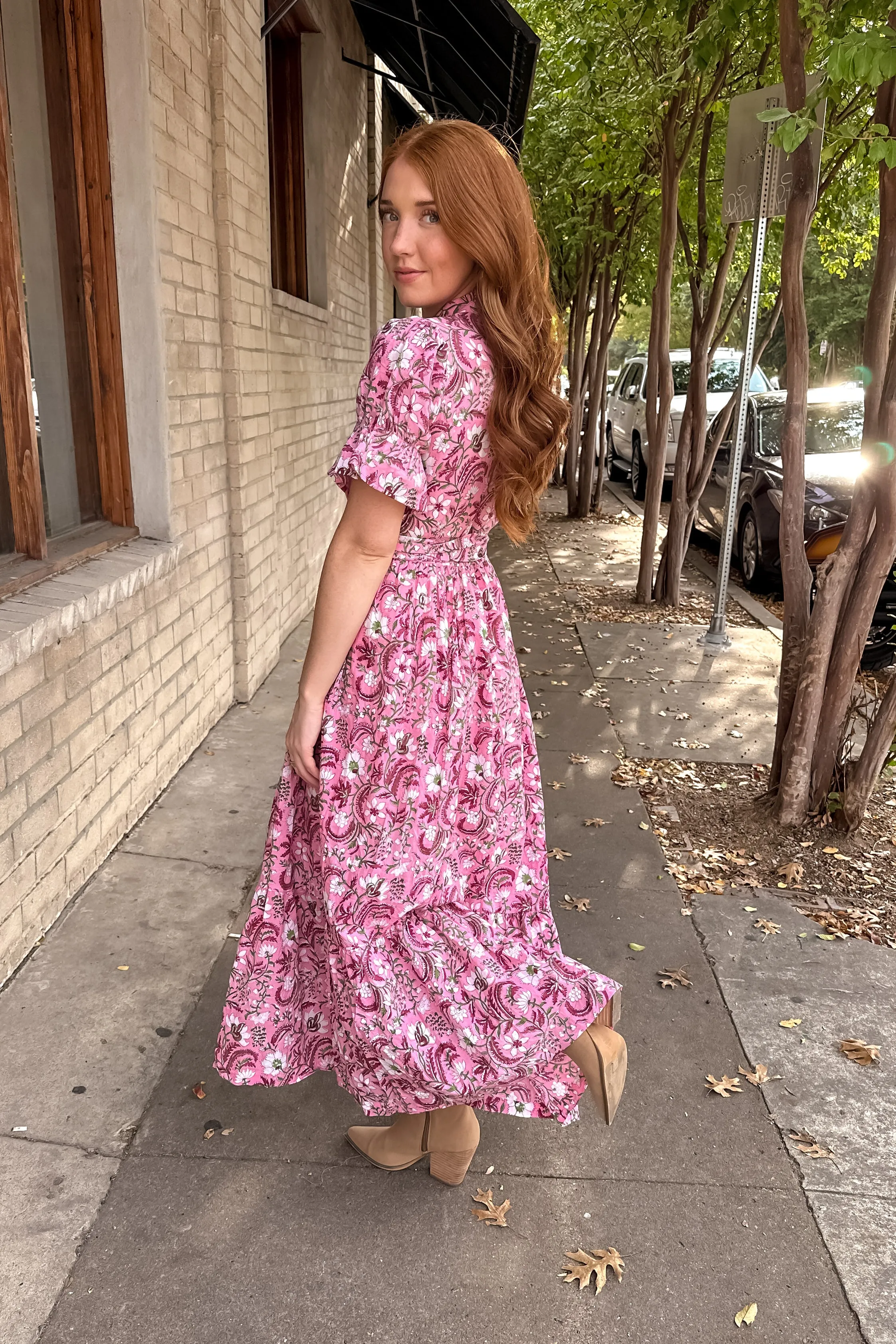 Bohemian Gemme Blair Maxi-Pink Floral