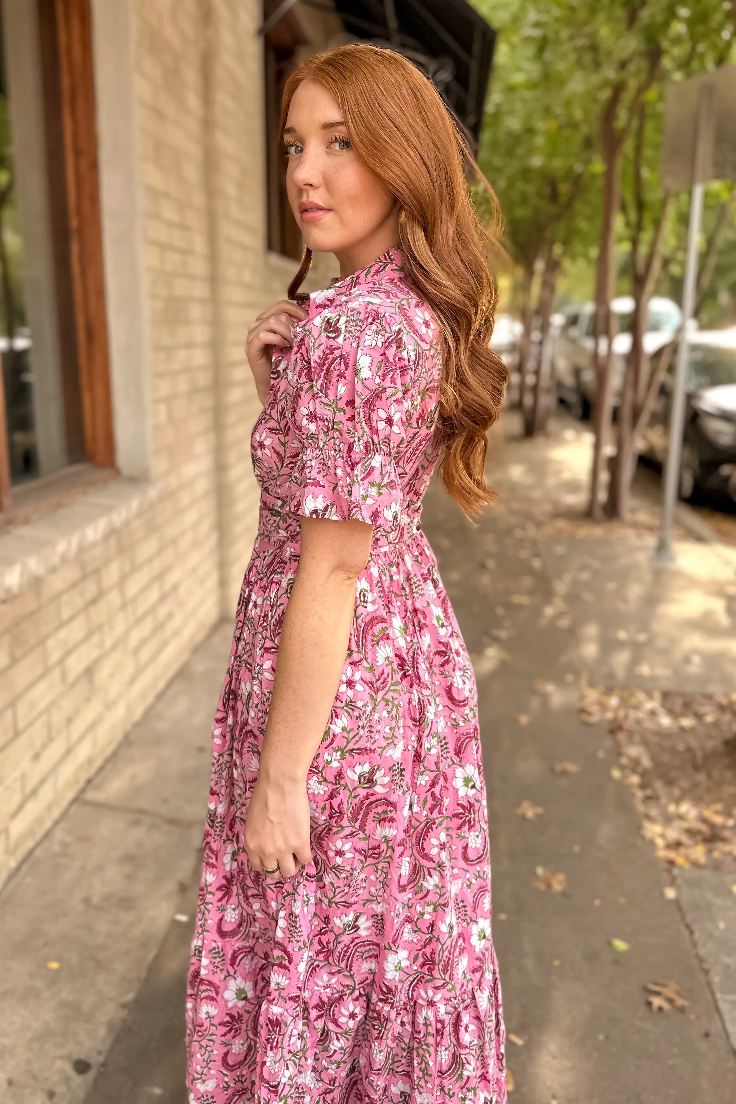 Bohemian Gemme Blair Maxi-Pink Floral