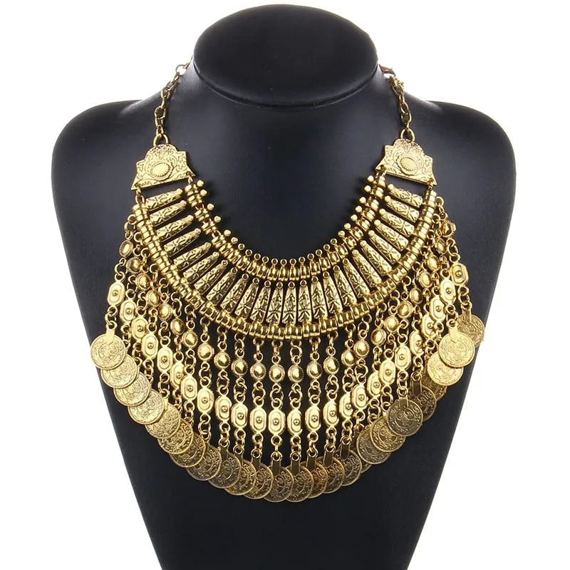 Bohemian Jewelry Statement Dress-up Necklace for Women as Party Accessories