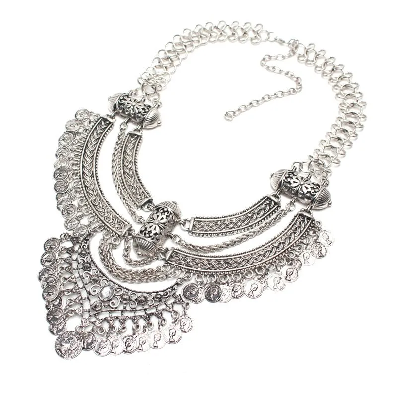 Bohemian Jewelry Statement Dress-up Necklace for Women as Party Accessories