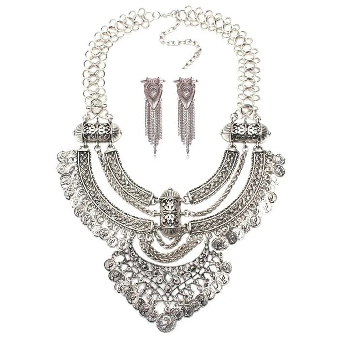 Bohemian Jewelry Statement Dress-up Necklace for Women as Party Accessories