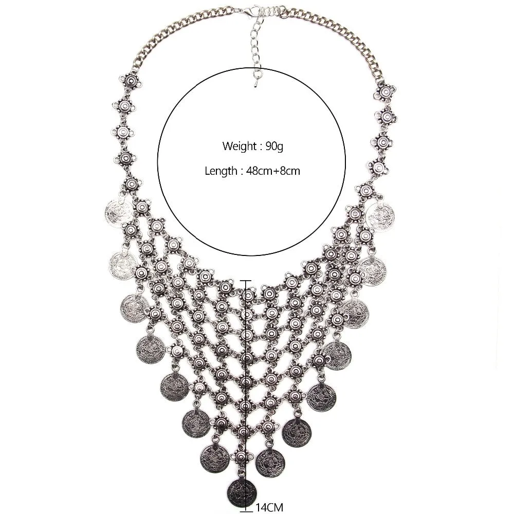 Bohemian Jewelry Statement Dress-up Necklace for Women as Party Accessories