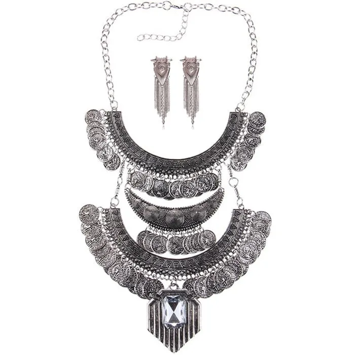 Bohemian Jewelry Statement Dress-up Necklace for Women as Party Accessories