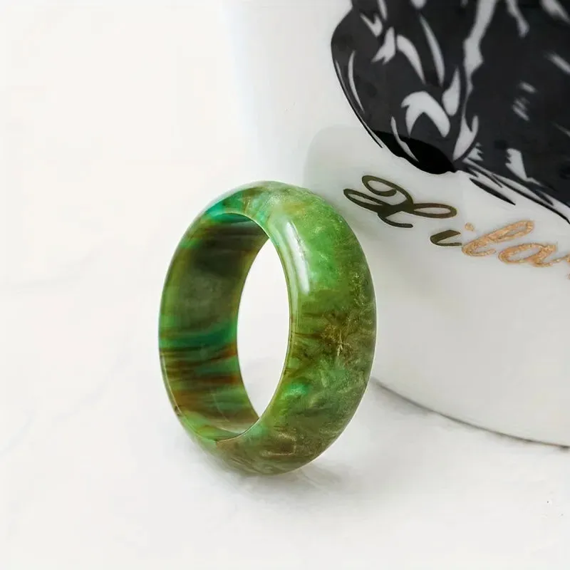 Bohemian Rainbow Resin Ring - Gradient Color