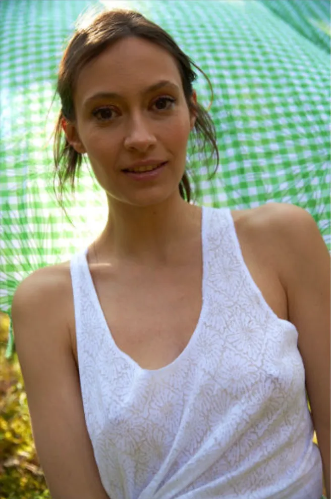 Bohemian White Tank Top