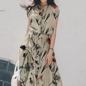 Boho Floral Printed Dress