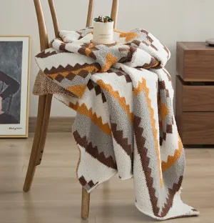 Boho Knitted Throw