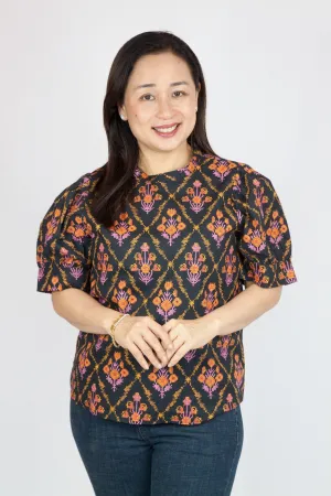 Boho Motif Print Blouse