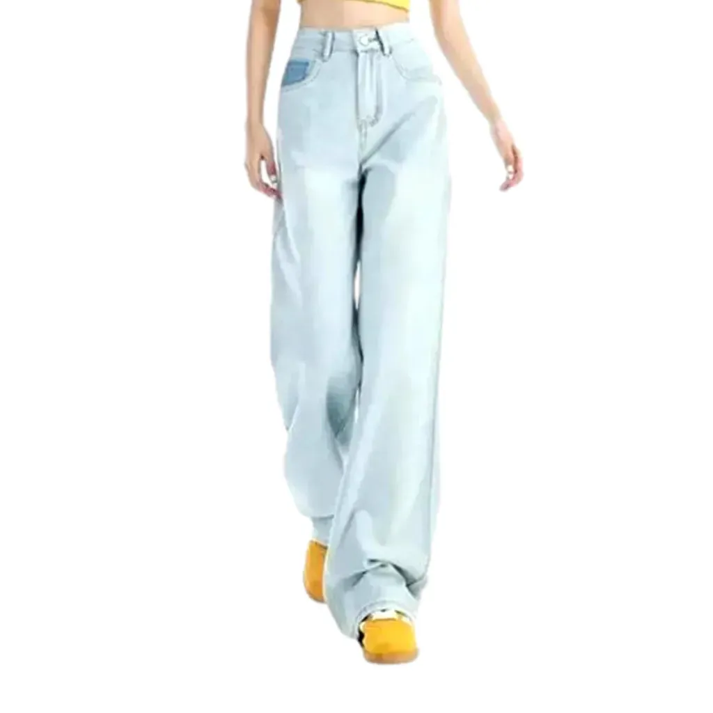 Boho style loose jeans for women