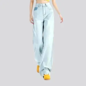 Boho style loose jeans for women