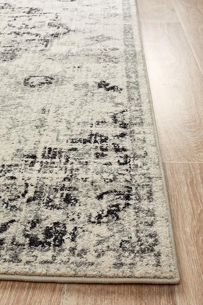 Boho Vintage Jenna Transitional Charcoal Rug