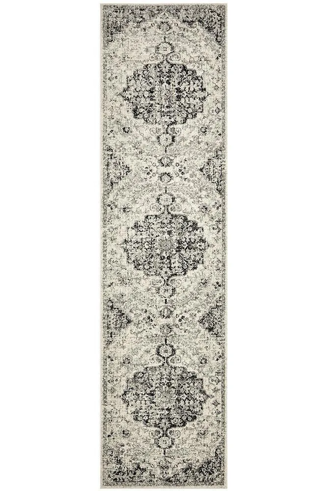 Boho Vintage Jenna Transitional Charcoal Rug