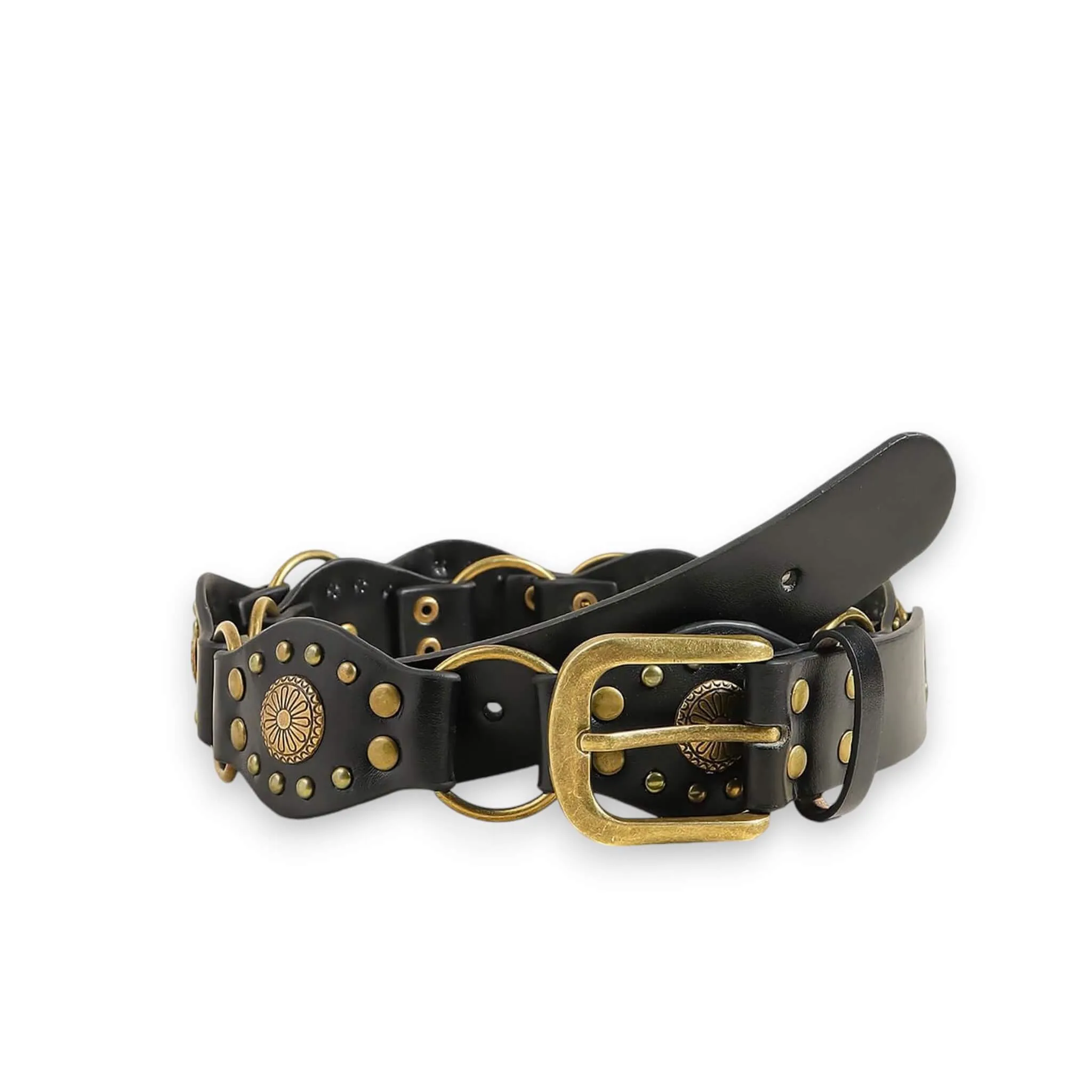 Boho Western Disc Studded Waist Belt