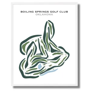 Boiling Springs Golf Club, Oklahoma - Printed Golf Courses