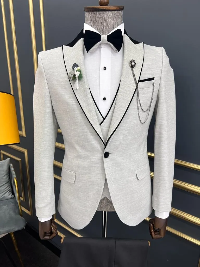 Bojoni Amato Grey Slim Fit Tuxedo