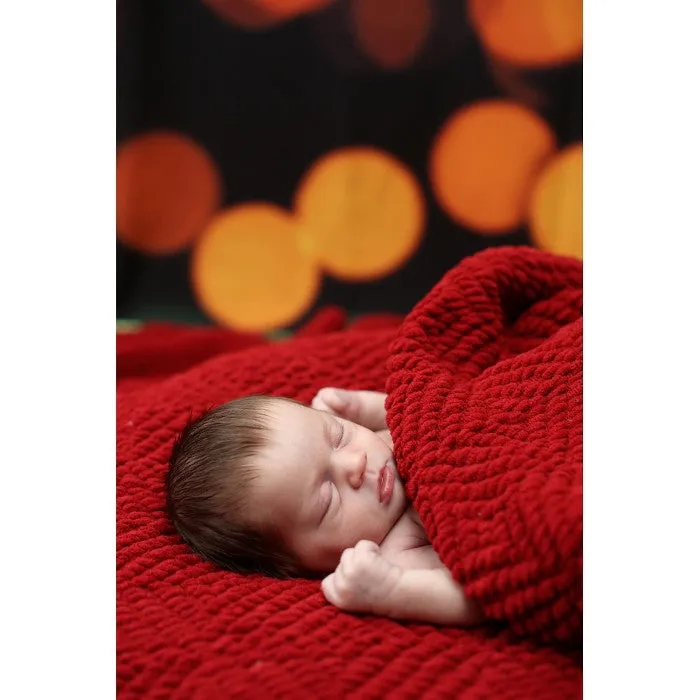 Bokeh Christmas Lights Printed Backdrop