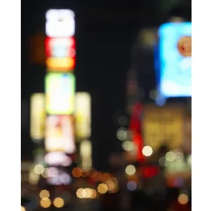 Bokeh City Lights Printed Backdrop