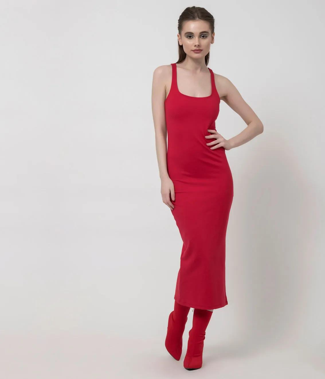 Bold red Bodycon Dress