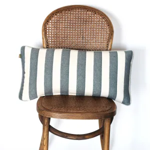 Bold Stripe Cushion | Dark Slate