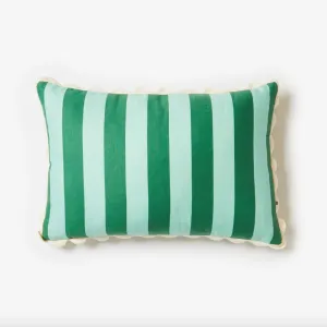 Bold Stripe Verde Cushion | 60 x 40cm