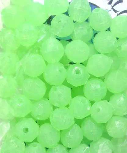 Bolitas de Pesca Verde Luminoso 3/8", Contiene 75