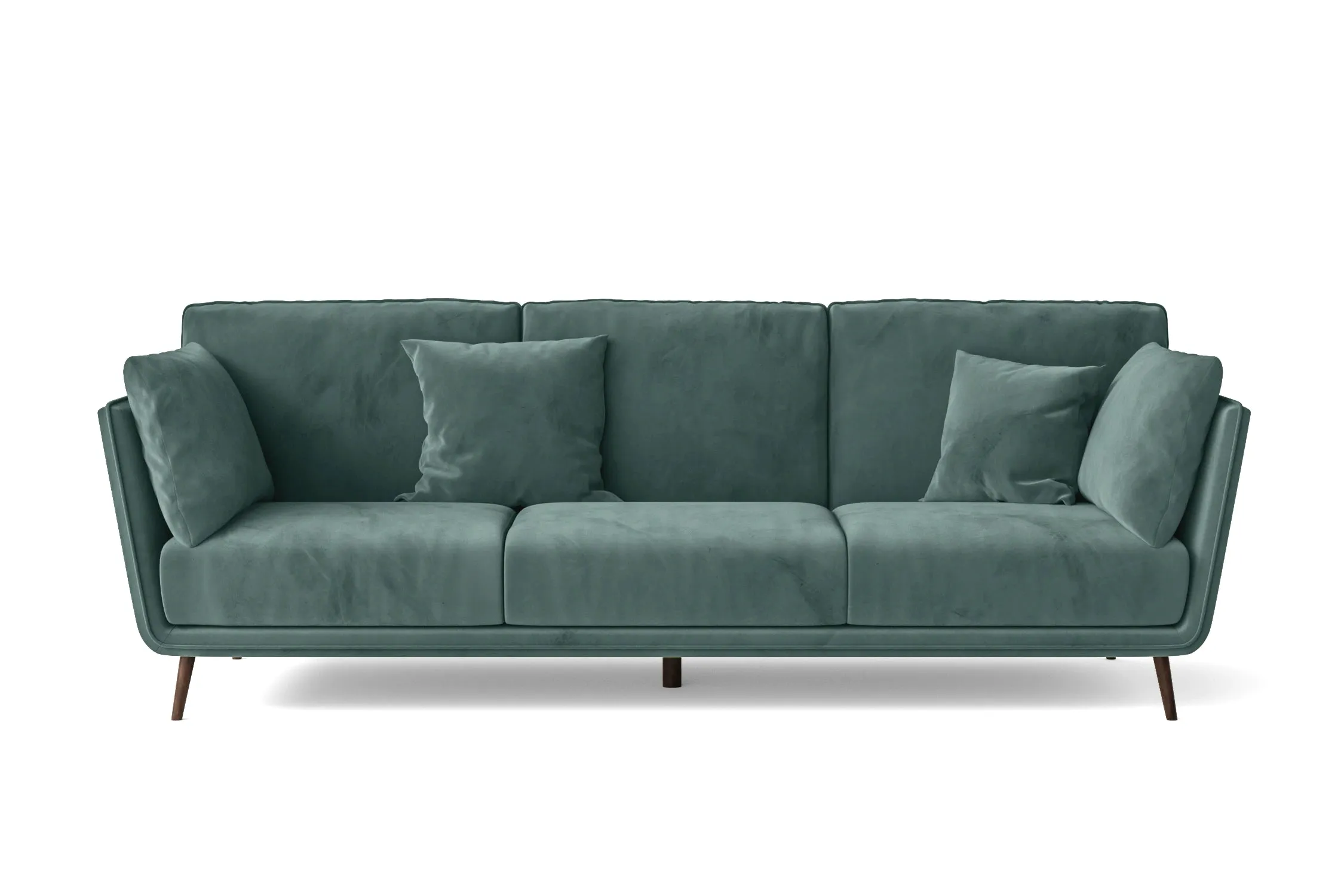 Bologna 3 Seater Sofa Teal Velvet