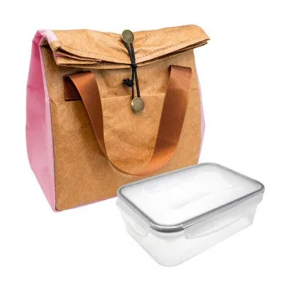 Bolsa térmica Porta Alimentos Diseño con Tyvek de estraza.