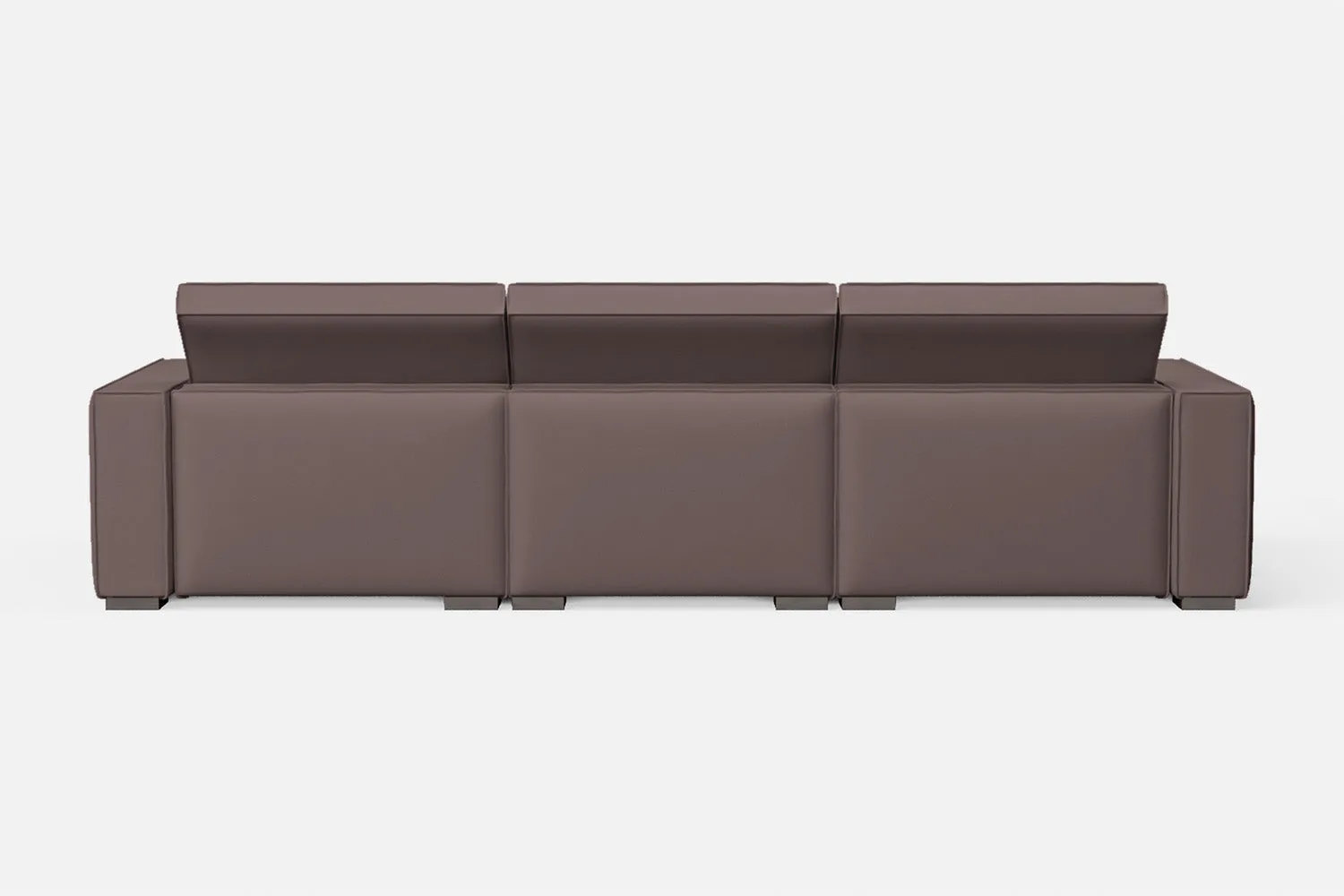 Bolzano 4 Seater Sofa Rose Taupe Leather