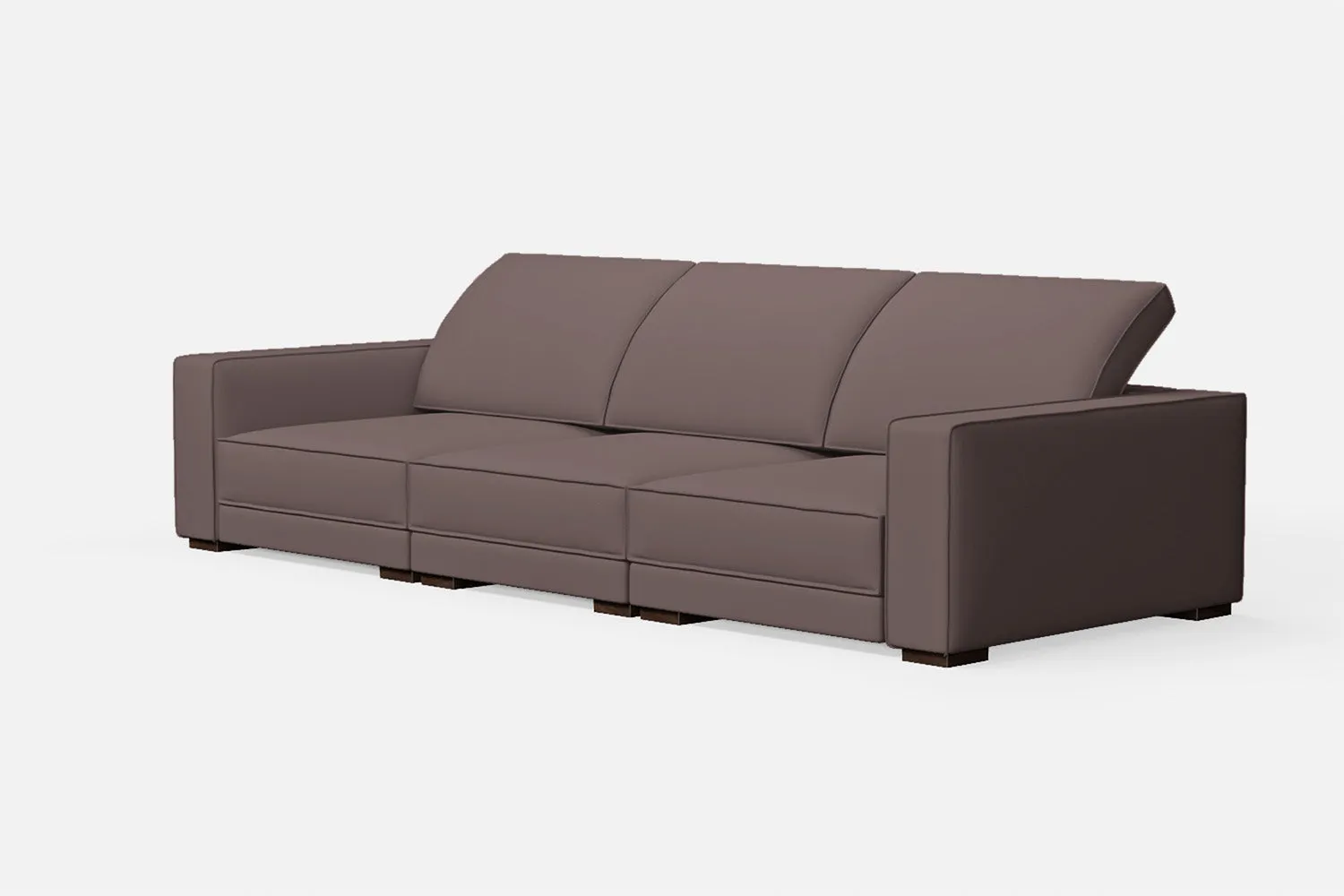 Bolzano 4 Seater Sofa Rose Taupe Leather