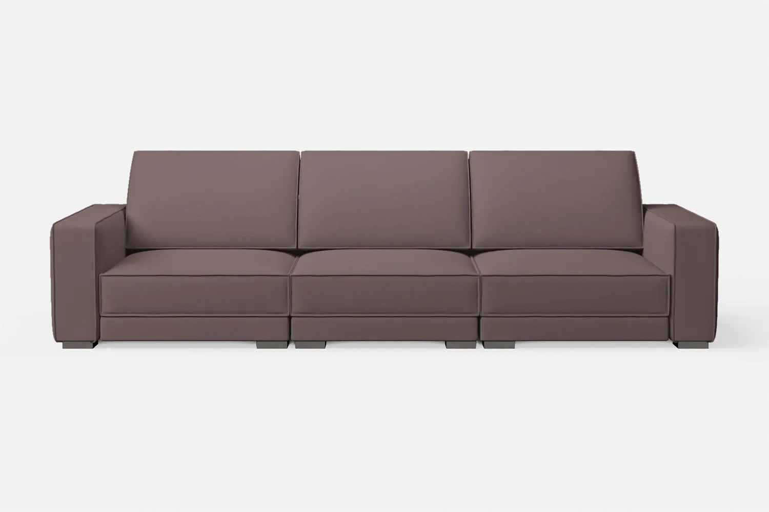 Bolzano 4 Seater Sofa Rose Taupe Leather