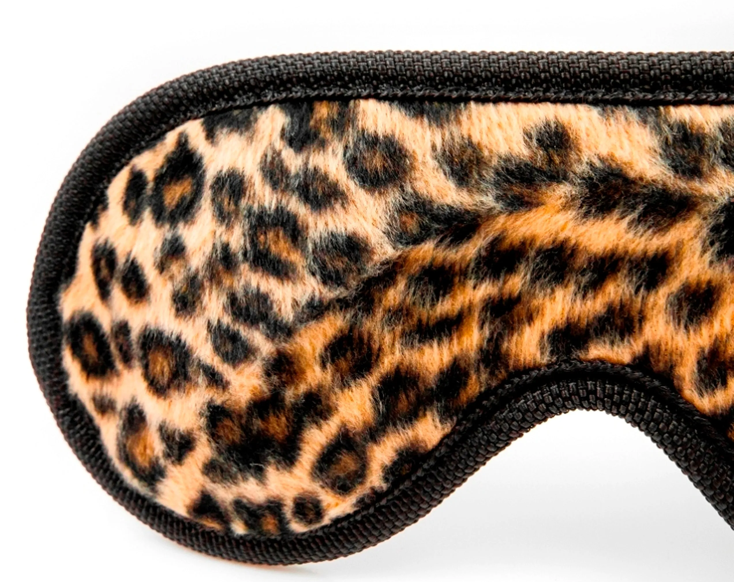 BONDAGE TOY LEOPARD PRINT BLINDFOLD WITH ELASTIC STRAP