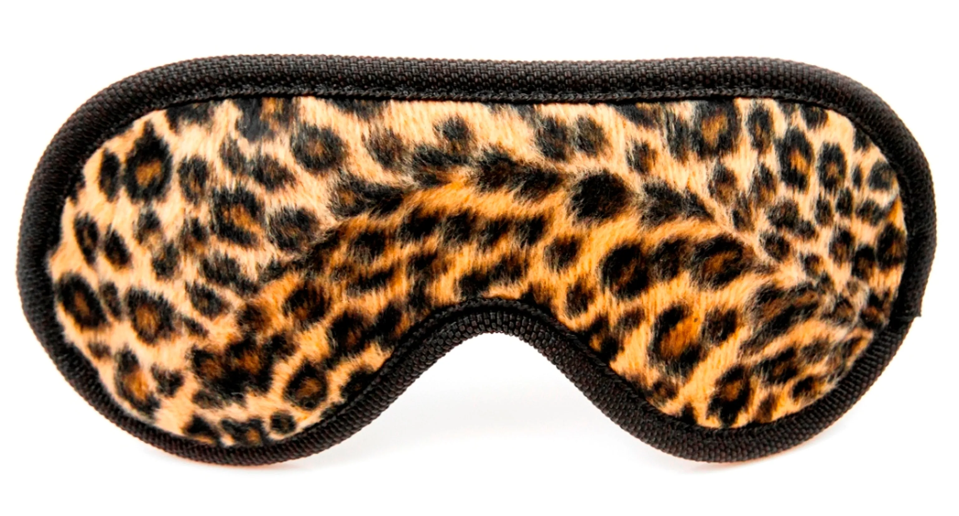 BONDAGE TOY LEOPARD PRINT BLINDFOLD WITH ELASTIC STRAP