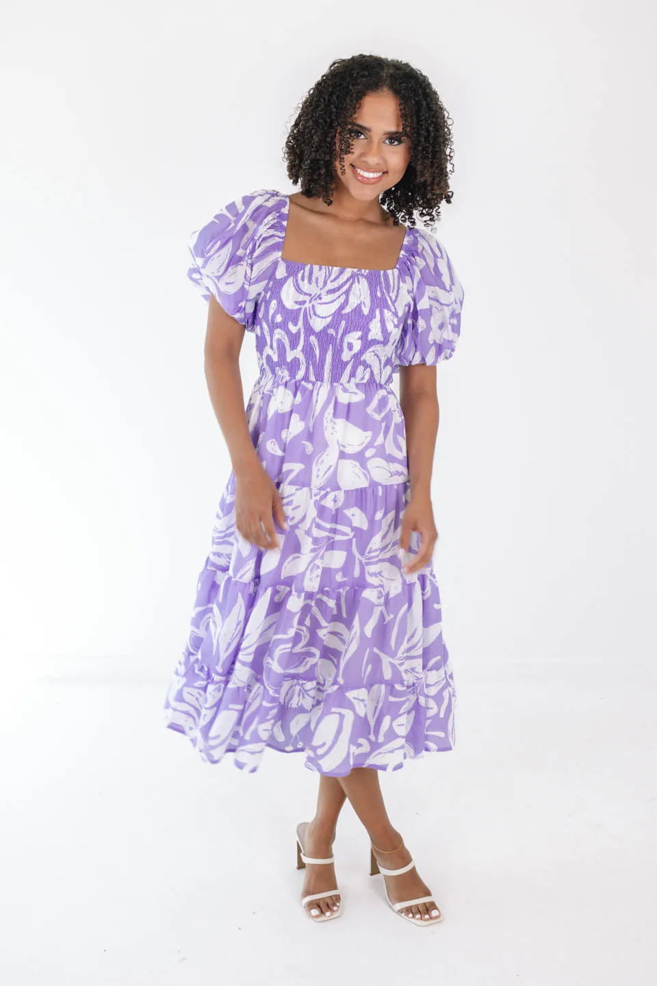 Bonfire Bash Midi Dress - Purple