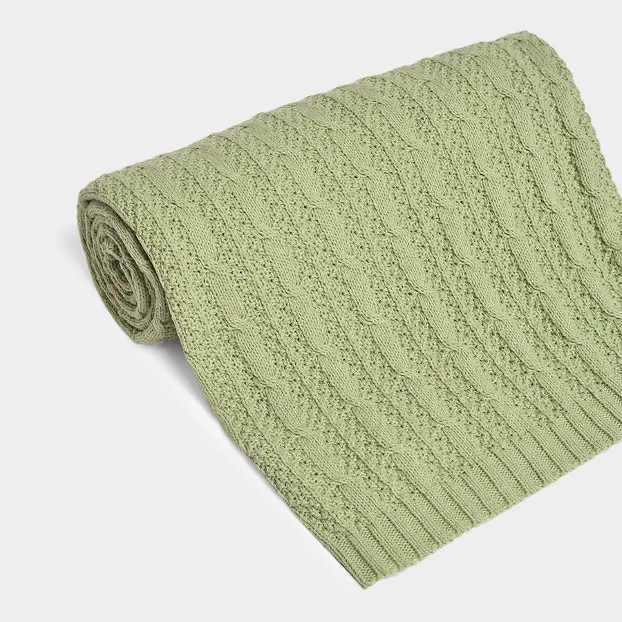 Bonjour Cozy Knitted Blanket