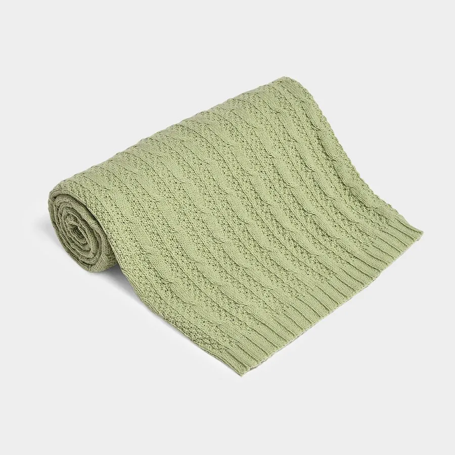 Bonjour Cozy Knitted Blanket