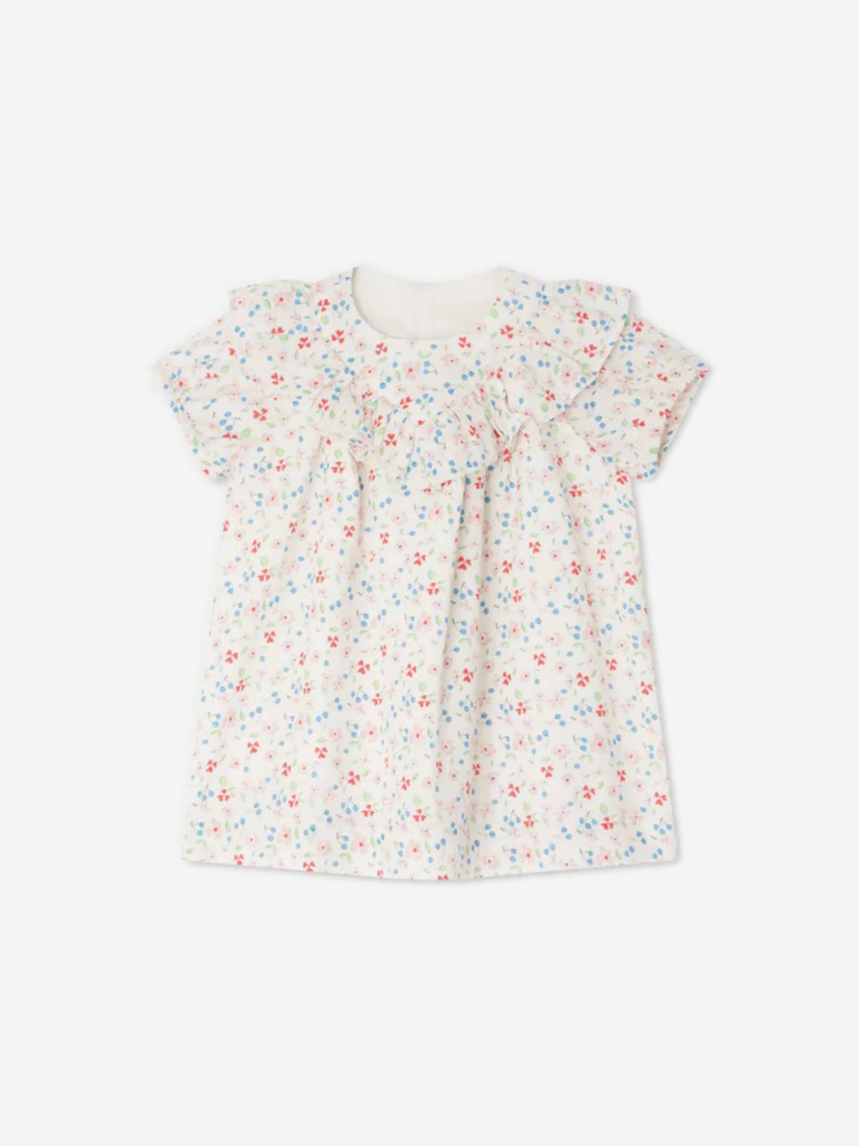 Bonpoint Baby Girls Falbalili Floral Dress in Multicolour