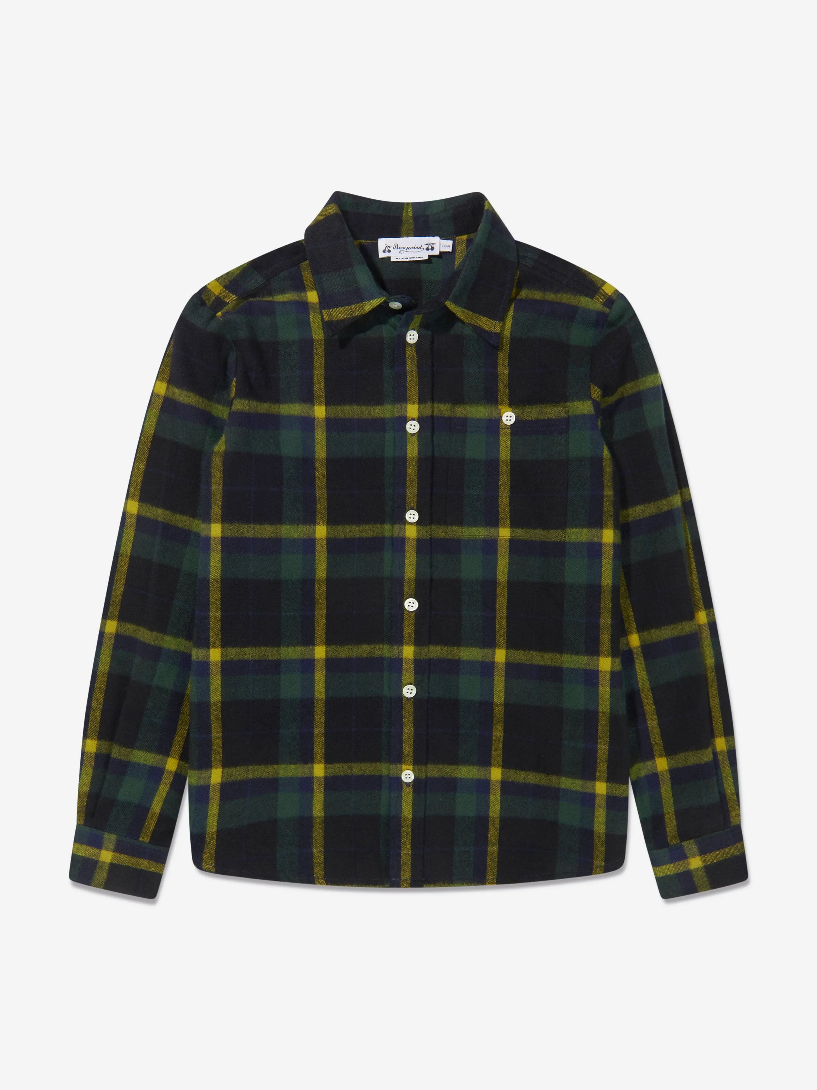 Bonpoint Boys Baptiste Long Sleeve Checked Shirt