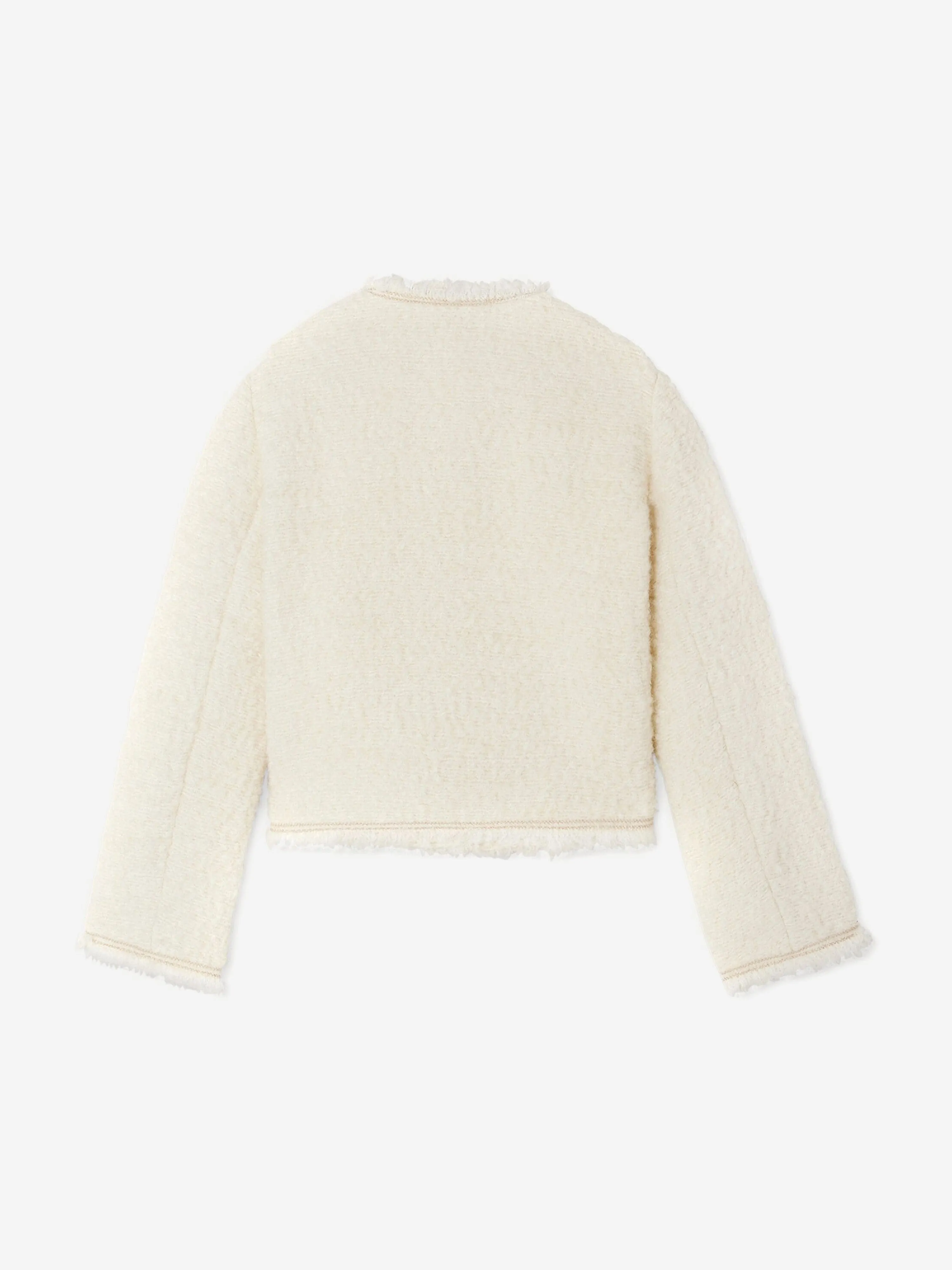 Bonpoint Girls Giacinta Jacket in Ivory