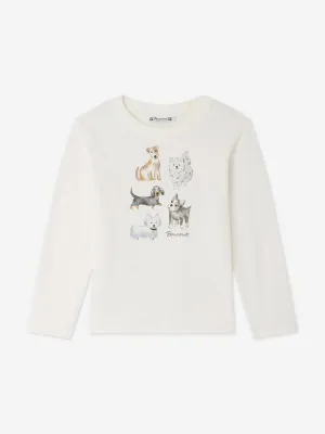 Bonpoint Kids Long Sleeve Tadda T-Shirt in White