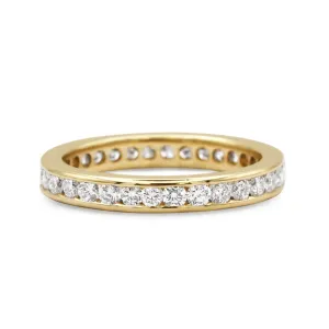 Boodles Brilliant Cut Diamond Full Eternity Band Ring - 18ct Yellow Gold