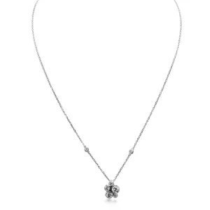 Boodles Raindance Diamond Cluster Pendant Necklace - Platinum