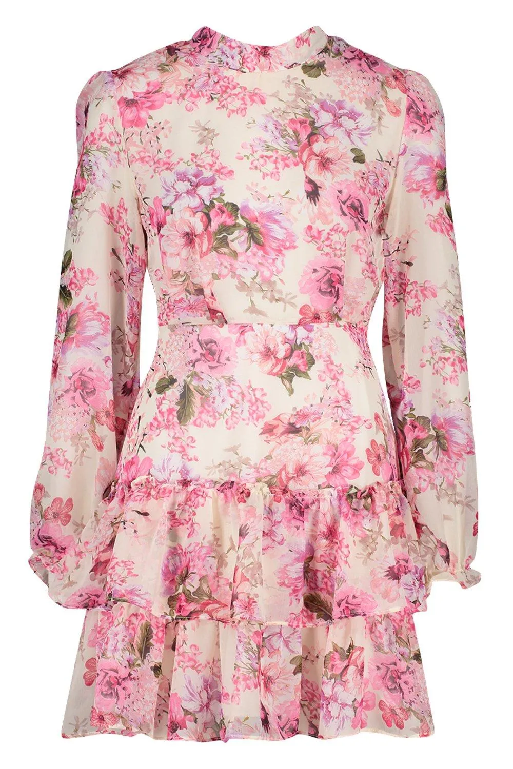 Boohoo Floral Dress, Pink