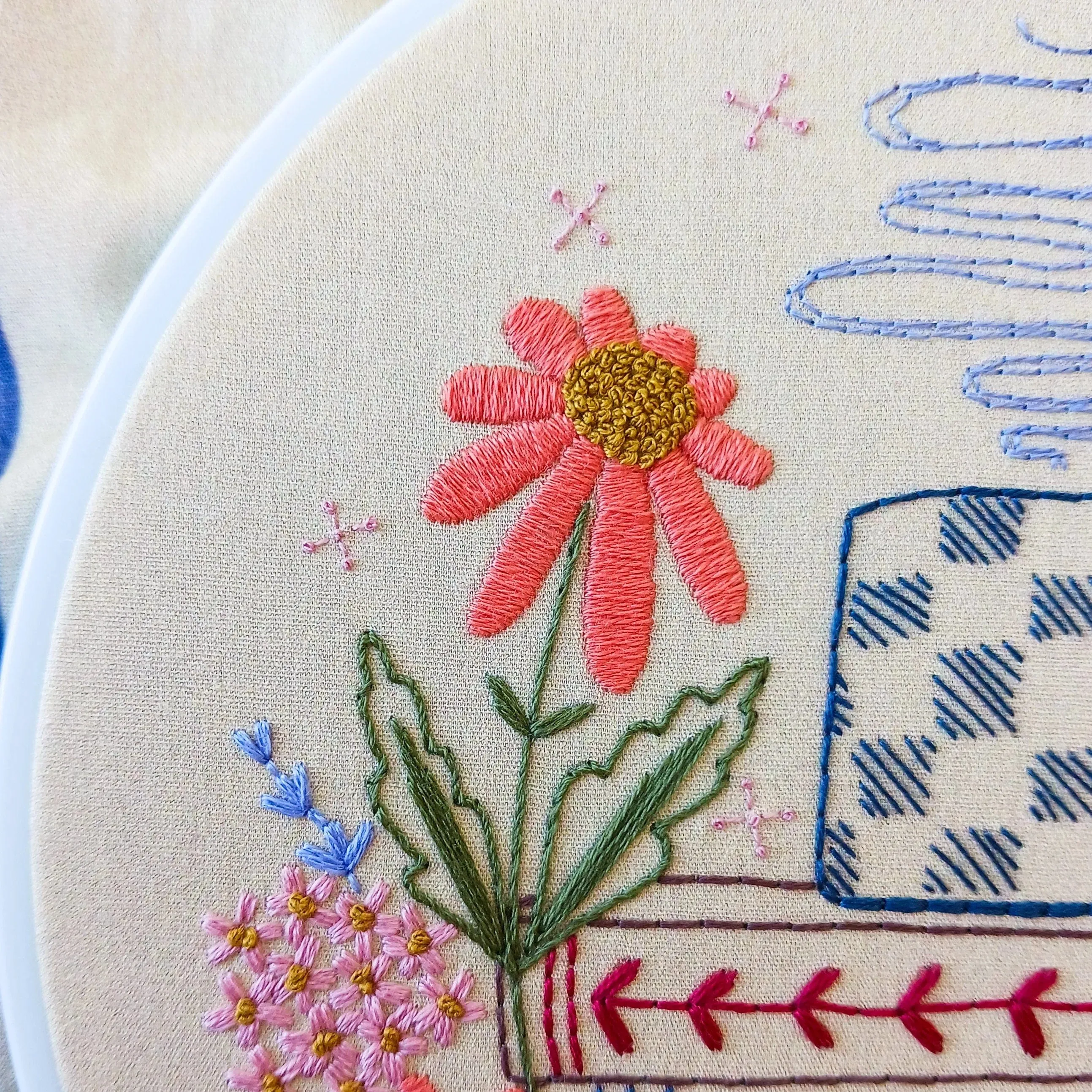 Book Nook Embroidery Kit - Cozyblue Handmade